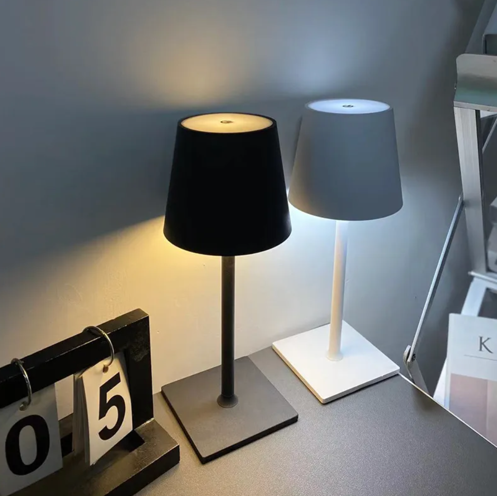 Kabellose Dimmbare LED Akku Tischlampe LauraDeko - Modern über Touch | Wohnzimmer | Leselampe | Nachttischlampe