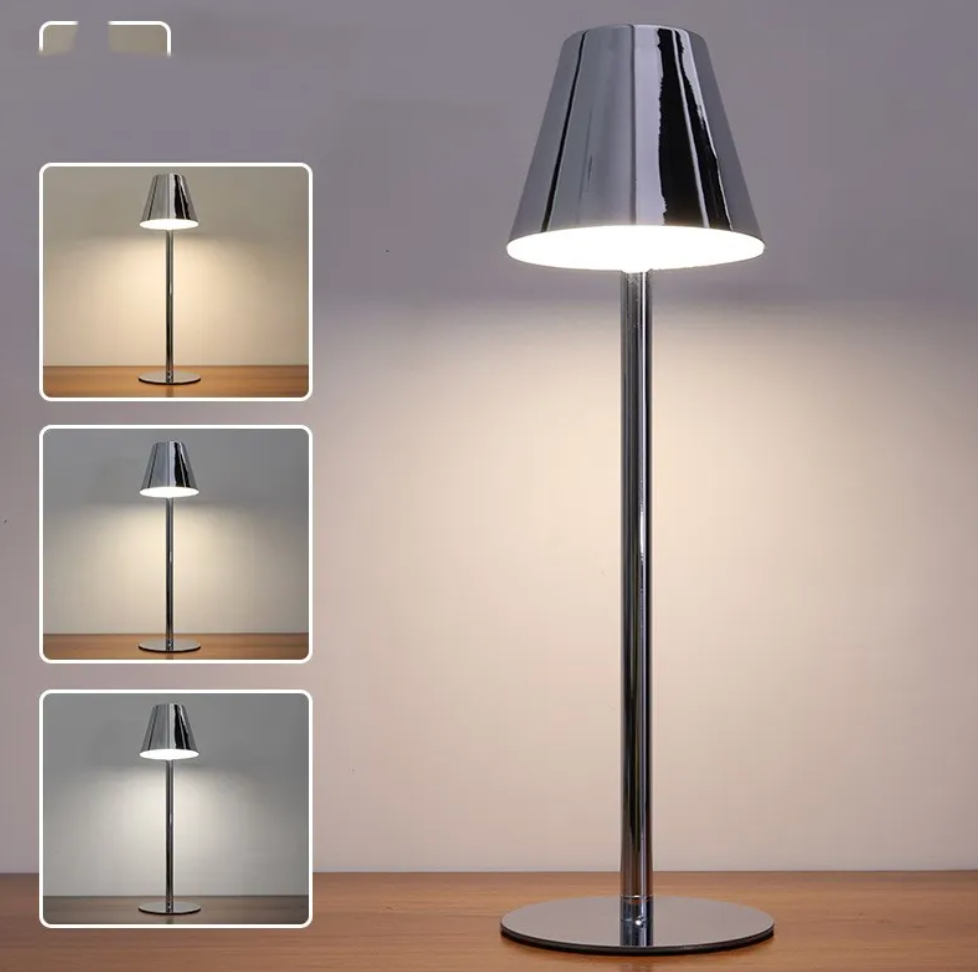 Kabellose Dimmbare LED Akku Tischlampe LuxeModern - Touch | Wohnzimmer | Leselampe | Nachttischlampe