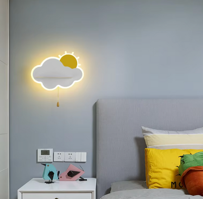 CloudLumi | LED Wandleuchte für Jungen und Mädchen im Kinderzimmer | Wandlampe mit Wolkendesign