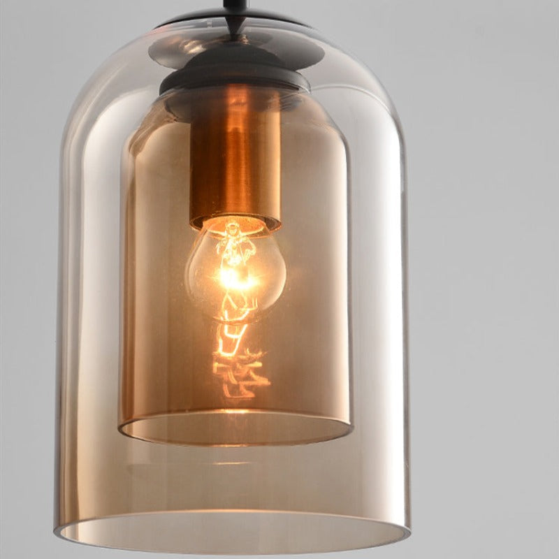 Mica – Mid-Century Pendelleuchte mit Einzigartigem Doppelglas Design